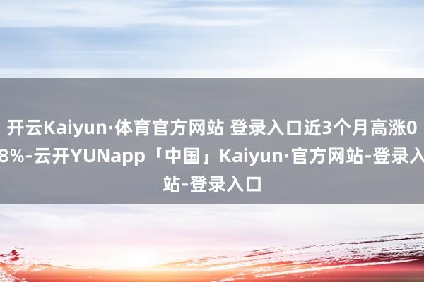 开云Kaiyun·体育官方网站 登录入口近3个月高涨0.68%-云开YUNapp「中国」Kaiyun·官方网站-登录入口