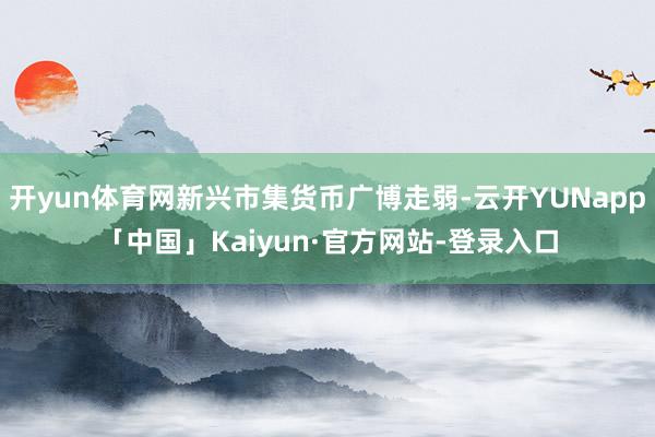 开yun体育网新兴市集货币广博走弱-云开YUNapp「中国」Kaiyun·官方网站-登录入口